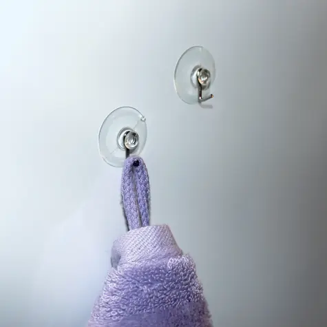 Spirella SUCTION HOOK priehľadný / Háčik s prísavkou / PVC / nerez oceľ / priemer 23 mm
