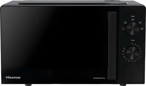 Hisense H20MOBP1H čierna / Mikrovlnná rúra / 700 W / 20 l / 5 stupňov výkonu