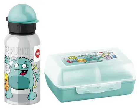 Emsa Monster 0,4 l tyrkysová / Detská fľaša / PP/Tritan