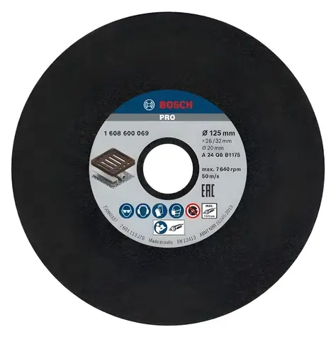 BOSCH PRO Metal / Brúsny kotúč na kov / O 125 mm / K24 / otvor 20 mm