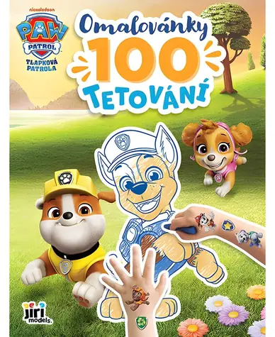 JIRI MODELS Omaľovánky s tetovaním Tlapková patrola / 24 strán / 100 tetovačiek