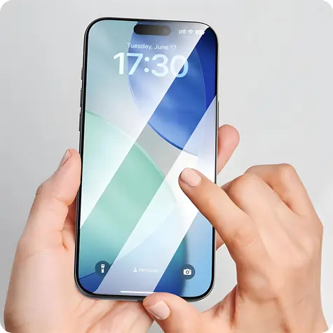 Comma Dun Series čierny rámček / Ochranné sklo / Apple iPhone 18 Pro Max