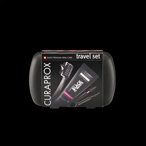 Curaprox Travel Set Black is White Cestovná sada