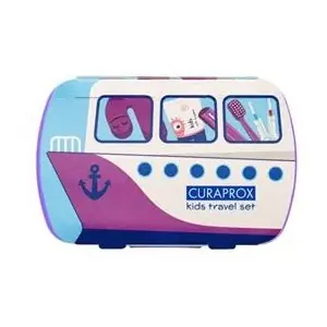 Curaprox Travel Set Kids Cestovná sada fialová