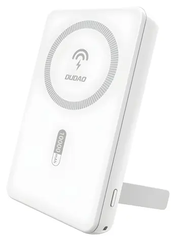 Dudao K14S+ 10000mAh biela / Powerbanka / MagSafe so stojanom / USB-A / USB-C / 22,5W