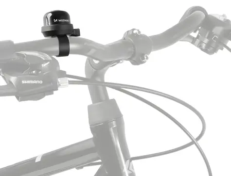 Wozinsky WDR-S2 čierna / Zvonček na bicykel / mechanický / hliníkový