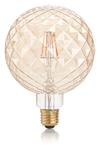 Ideal lux VINTAGE PEARL jantárová / LED žiarovka / E27 / 4W / 340lm / 1800K / nestmievateľná