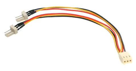 StarTech Napájací kábel pre ventilátor TX3 / Napájací kábel / Molex (3-pin) na 2x Molex (3-pin) / 0,15 m