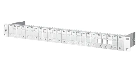 METZ Connect Patch panel modulárny 24 portov / Patch panel / 19" / 1U / neosadený