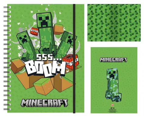 PYRAMÍD Blok Minecraft DPL10 / Blok / A5 / Linkovaný / Krúžková väzba