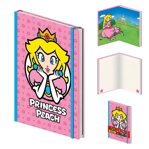 PYRAMÍD A5 Premium Super Mario Peach DPL10 / Blok / Linkovaný / Licenčný dizajn