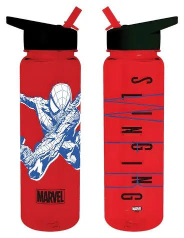 PYRAMID Fľaša Spiderman / Plast / S náustkom a slamkou