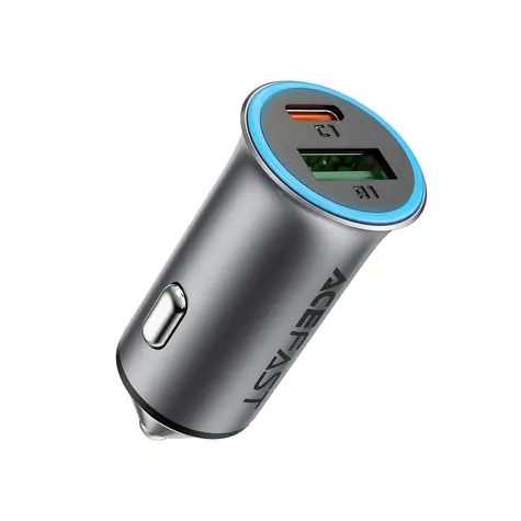 Acefast B16 sivá / Autonabíjačka / USB-A + USB-C / 95W