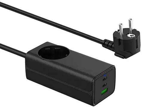 Trx AK-CH-21 / Nabíjačka / GaN / USB-A + 2x USB-C / PD 5-20V / 65W / Quick Charge 3.0
