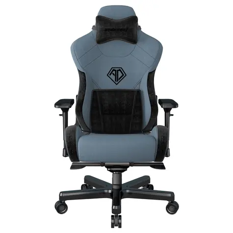 Anda Seat T-Pro 2 modrá / Herná stolička / veľkosť XL / ľanová tkanina / nosnosť 200 kg
