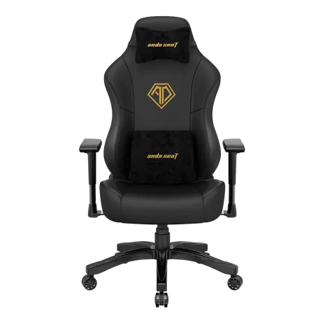 Anda Seat Phantom 3 L čierno-zlatá / Herná stolička / PVC koženka / nosnosť 120 kg