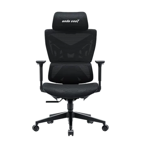 Anda Seat X-Air Mega Size XL čierna / Herná stolička / sieťovina / nosnosť 120 kg / sklon 105-126 ° / 3D podrúčky