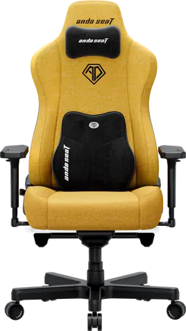 Anda Seat Kaiser 3E XL jasne žltá / Herná stolička / Látkový poťah