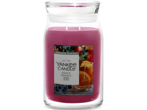 Yankee Candle Jingle Mingle / Vonná sviečka / Signature sklo veľké / 2 knôty / 60-90 hod.