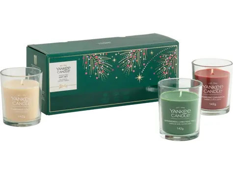 Yankee Candle Vianočná darčeková sada Tumbler malý 2026 / Vonné sviečky / 3× 142 g