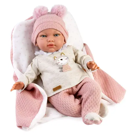 GUCA Záťažová bábika bábätko Nerea 10270MB / So zvukom / 42 cm / od 3 rokov