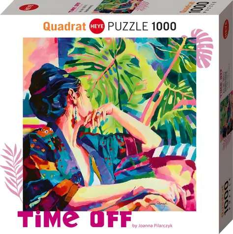HEYE Puzzle Time Off: Snívanie / Štvorcové / 1000 dielikov / 56 × 56 cm