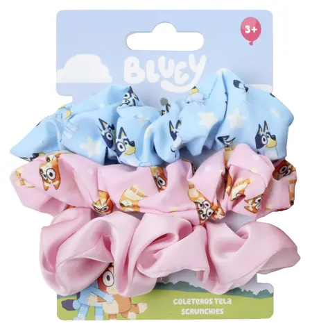 Cerda Beauty Bluey Scrunchie do vlasov 3 ks