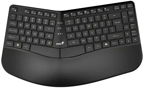 Genius Ergo KB-7000BT čierna / Bezdrôtová klávesnica / duálny Bluetooth + 2,4 GHz / Copilot / USB / CZ+SK layout