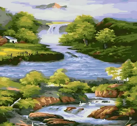Norimpex Maľovanie podľa čísel Rieka / 40x50 cm