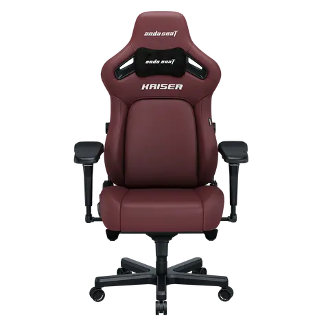 Anda Seat Kaiser 4 XL vínová / Herná stolička / PVC koža / Oceľový rám