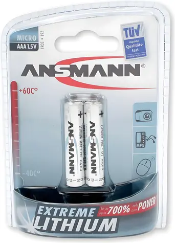 Ansmann Extreme Lithium Micro AAA LR03 / Batéria / 1,5 V / 2 ks