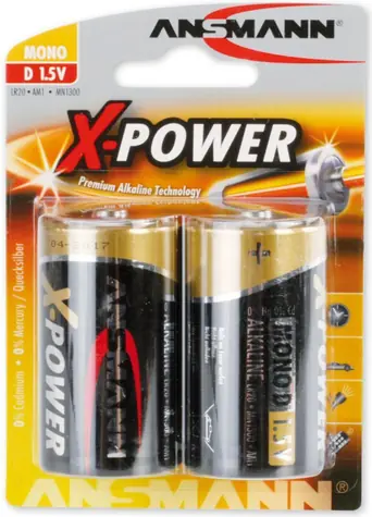 Ansmann X-Power / Batéria / D (LR20) / alkalická / 1,5 V / 2 ks