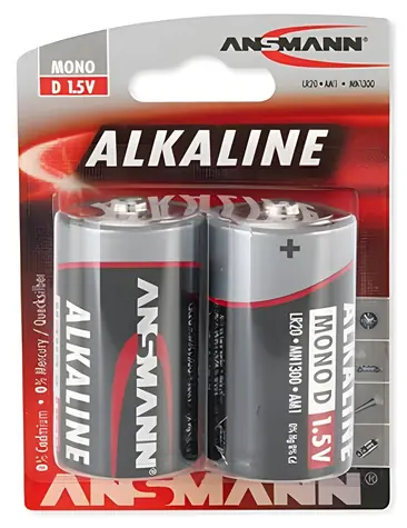 Ansmann Red / Batéria alkalická Mono D (LR20) / 1,5 V / 2 ks