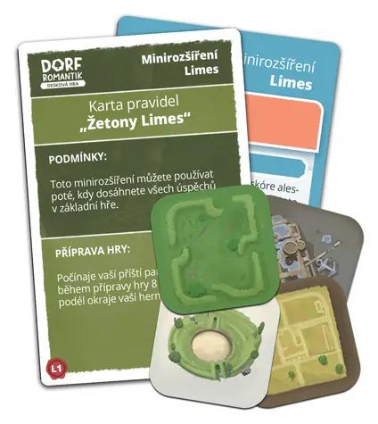 TLAMA GAMES Rozšírenie Dorfromantik: Limes / CZ / 1-4 hráči / od 8 rokov
