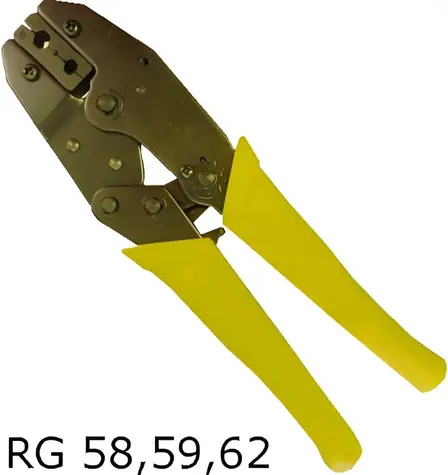 Optix Konektorovacie kliešte RG58/59 / Konektorovacie kliešte / Račňa / Pre BNC konektory