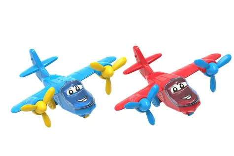 TEDDIES Lietadlo 28 cm / Plast / 2 farby / od 2 rokov