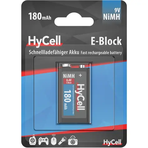 Ansmann 9V Block 6F22 Type 150 / Batéria / 180 mAh / HyCell / 1 ks