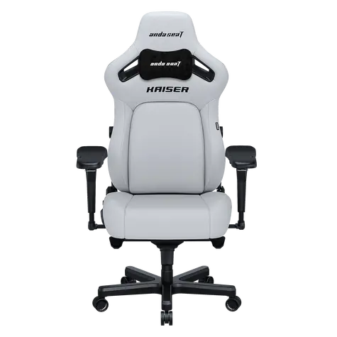 Anda Seat Kaiser 4 XL biela / Herná stolička / PVC koža / Oceľový rám
