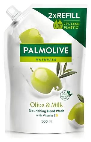 Palmolive Tekuté mydlo Olive and Milk náhradná náplň / Tekuté mydlo / 0,5 l