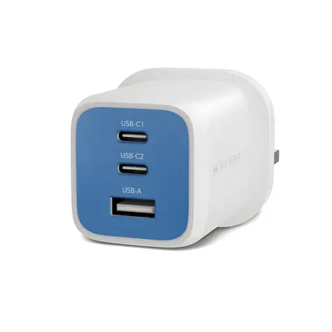 Targus HyperJuice Flex 65W modrá / Nabíjačka do siete / GaN / 2x USB-C