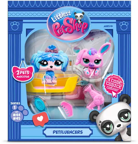 Hasbro Littlest Pet Shop Petfluencers / 2 figúrky / 4 doplnky / od 4 rokov