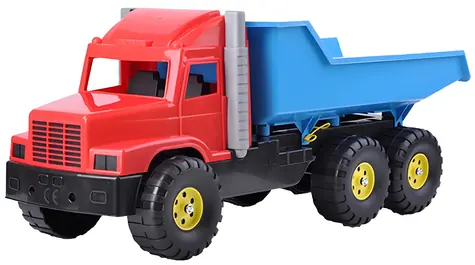 Nákladné auto sklápačka červeno-modrá 77 cm / Hračka na piesok / Plast / od 3 rokov