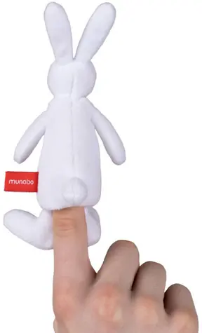 MORAVSKÁ ÚSTREDŇA Prstový maňuška Králik Bob / Plyš / Bob a Bobek / od 0 mesiacov