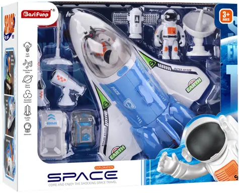 ALLTOYS Raketoplán s kozmonautom / Na batérie / Svetlo a zvuk / od 3 rokov