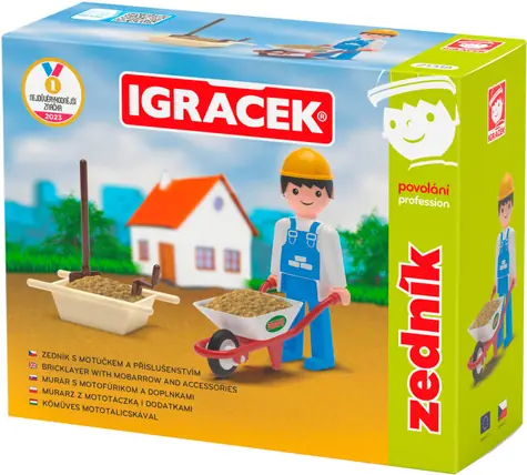 EFKO Igráček Murár / Kĺbová figúrka s doplnkami / 7,5 cm