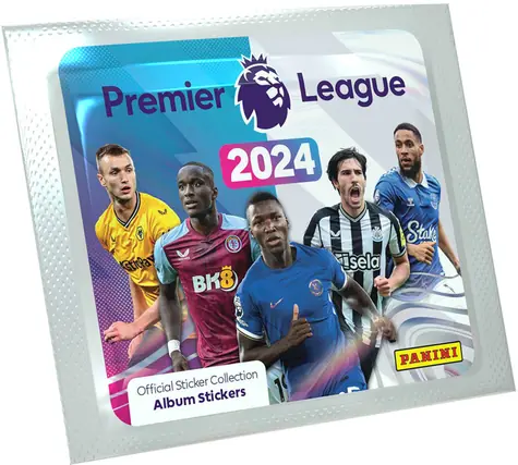 PANINI Zberateľské samolepky Premier League 2024 / 5 ks / sáčok