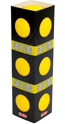 EFKO Loptičky na soft tenis žlté / 3 ks / Penové / O 6,5 cm