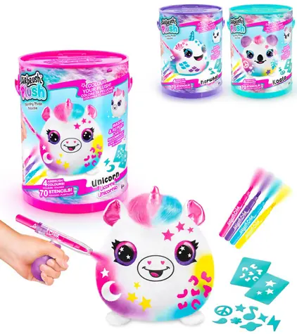 Epee Kreatívna sada Airbrush Squish Pals / 3 druhy: koala, jednorožec, narval / od 6 rokov