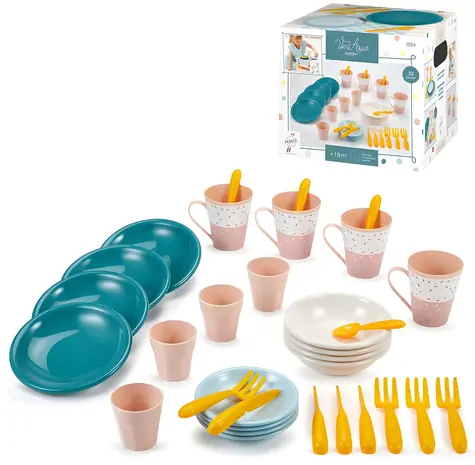 ECOIFFIER Sada riadu na piknik VertAzur / 32 dielov / Plast / od 18 mesiacov