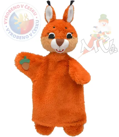 MORAVSKÁ ÚSTREDŇA Maňuška s labkami Veverička / textil / 32 cm / od 3 rokov